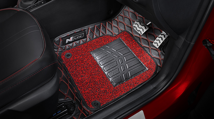 Rhd Luxury Double Layer Wire Loop Car Floor Mats Carpets For
