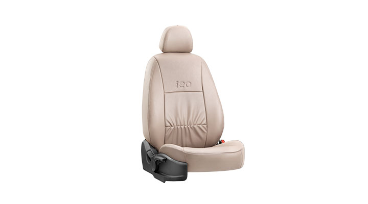 SPEESY Auto Leder Sitzbezüge für Hyundai I20(Pb)/I20(Gb)/I20 Sport/I20  Go!/I20 Ja!/I20 Active(Gb)/I20 Active Ja!，5-Sitze Allwetter wasserdichtes  braun